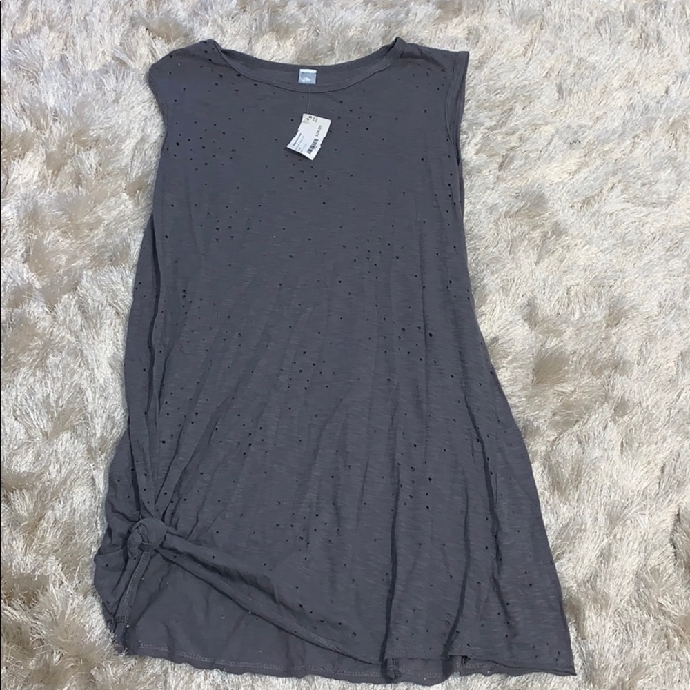 Distressed Muscle Tank Dress